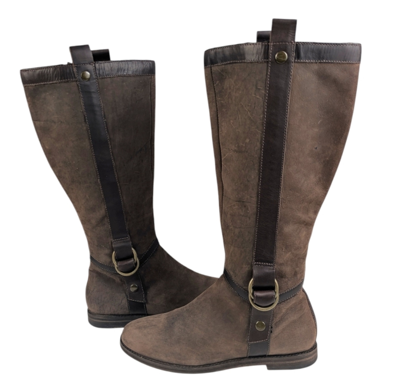 Cole Haan Liberty Nikeair Suede Tall Boots Guc $219 Size 7.5b S3261